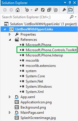 DLL is added to the references 